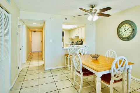 Dining room overlooking the kitchen