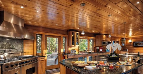 Entertain in the gourmet kitchen w/ double oven & extra fridge drawers