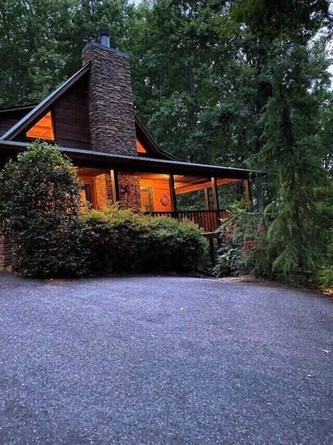 Cabin from the driveway
