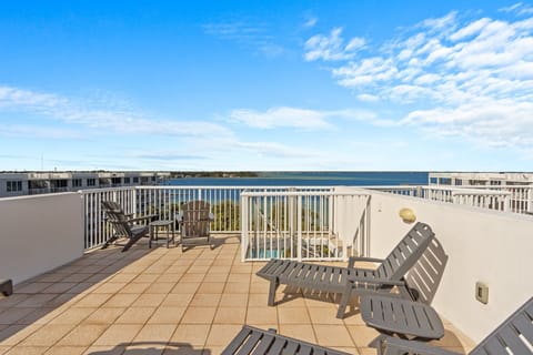 Enjoy the views from the penthouse rooftop terrace