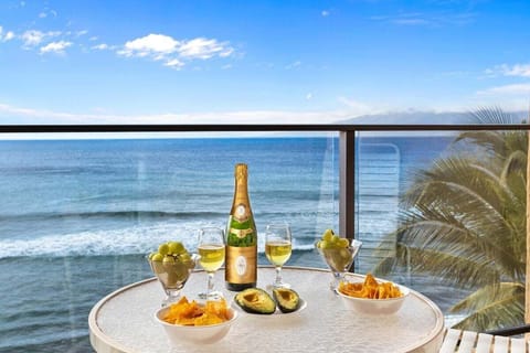 Enjoy breathtaking ocean views while sipping wine or dining al fresco on your private balcony