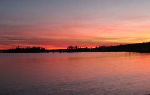 End of the day and the ocean is so calm.  View from your decks
