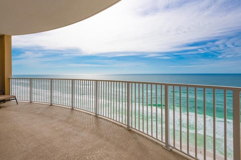 Large private balcony access from living and master!