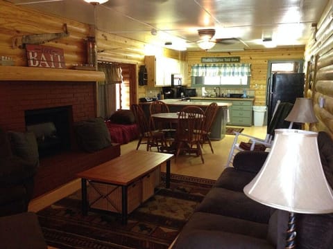 Group get-togethers are easy with open concept cooking, dining, living areas