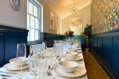 Large dining table perfect for dinner parties
