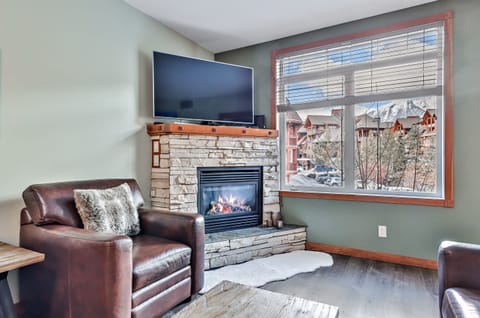 Cozy fireplace