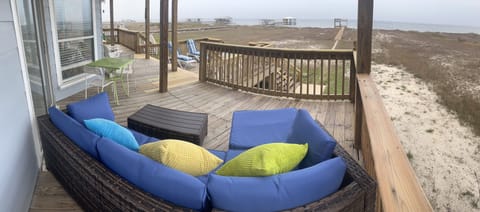 Relax on your deck overlooking beach and your dock. Doggy/kid gates make it easy