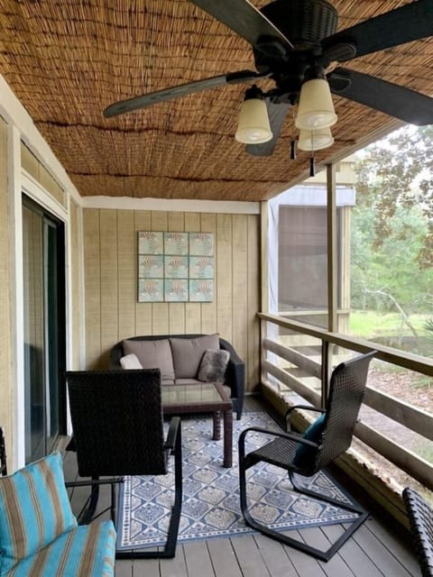 Enjoyable wooded views on patio