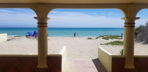 The view from your shaded lounge chair on full length Beach Patio