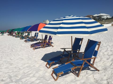 Complimentary umbrella/chairs $59 daily value