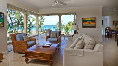 Beautiful lounge with wrap around balcony