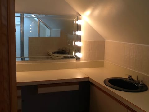 Upstairs Bath 2: double Kohler sinks, custom vanity
