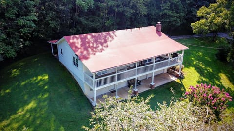 Ariel view of our home taken by one of our renters .