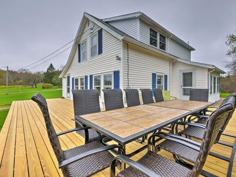 Large water view deck