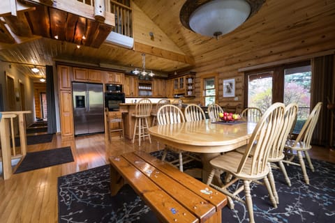 Large kitchen and dining space with room for all your friends and family.