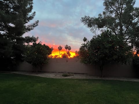 Enjoy sunrise sipping coffee or favorite beverage on patio.