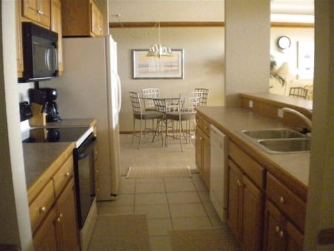 Kitchen and eating area