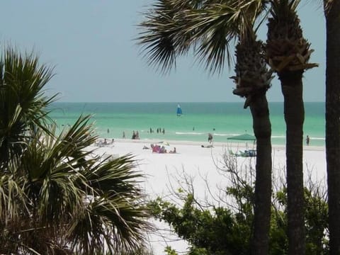 Gulf view from building stairs.