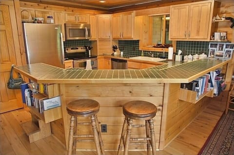 Large Kitchen with Stainless Steel Appliances
