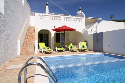 The villa has a new pool with a shallow paddling area beside the big pool