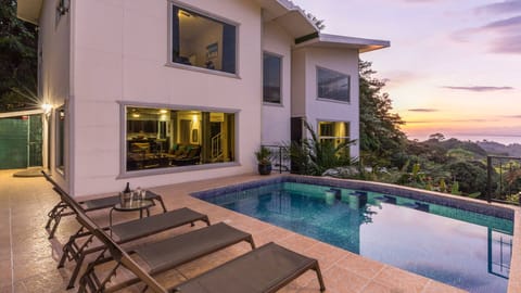 The Manuel Antonio evenings by the pool are the perfect way to end the day