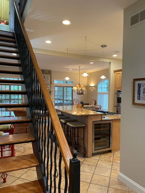 Open living at its best, subzero wine, new glass fridge & dual drawer dishwasher