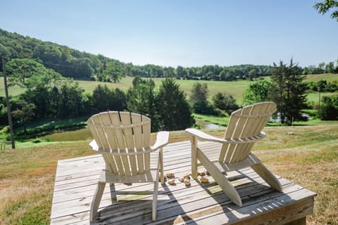 Soak in the panoramic views from this quaint seating