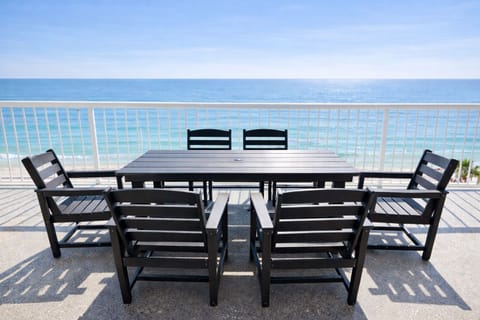 Incredible view from the 4th floor balcony and new balcony furniture  