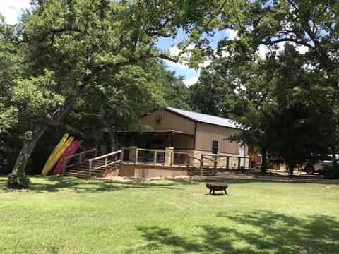 Large trees provide a cozy outdoor canopy!