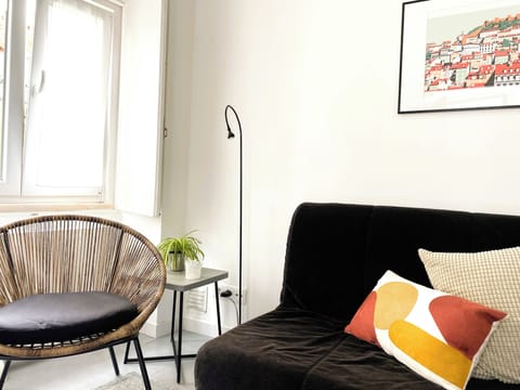 Sofa bed and chair