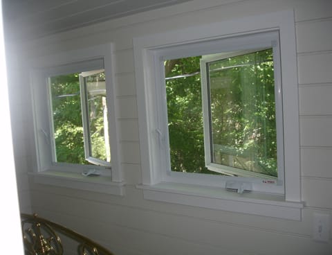 Large windows to enjoy the park land  trees and singing birds, Tree top living