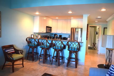 View of kitchen from living room 