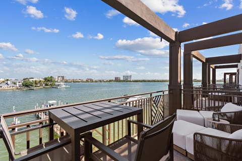 Furnished balcony off master great for catching some Florida rays!