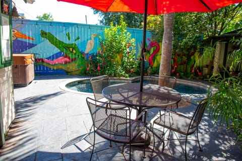 Patio and pool area