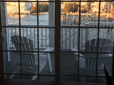 dining room view of Harris Harbor
