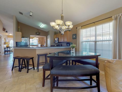Breakfast Table with Bar Stools