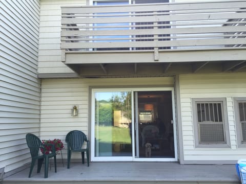 Deck and master bedroom balcony
