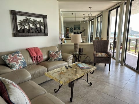 Living Room.  Balconies off every room.
Lots of natural sunlight.