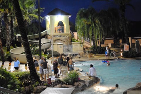 Night swimming at resort until 11pm