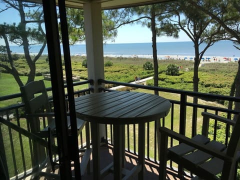 Morning view from the balcony.