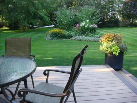 Deck view from kitchen table