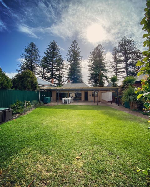 A large block with a good size yard for the children to run and play. 