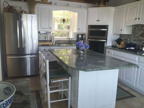 all updated appliances in the kitchen