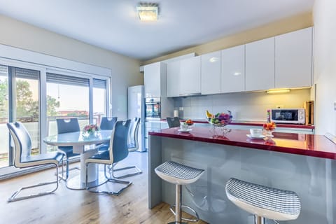 Living room and kitchen