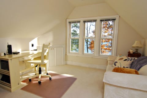 Master Suite Sitting Room with Gas Fireplace