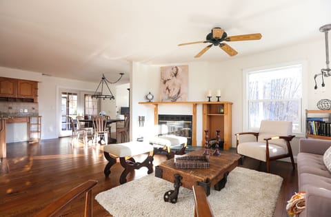Living area w/Fireplace