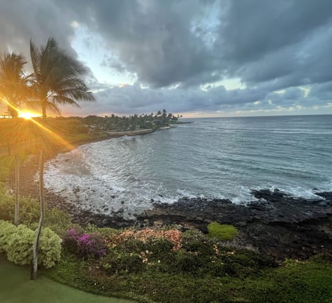 Sunrise view from private lanai. 