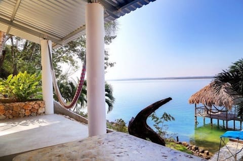 Our private beach from the sitting area in front of room 2