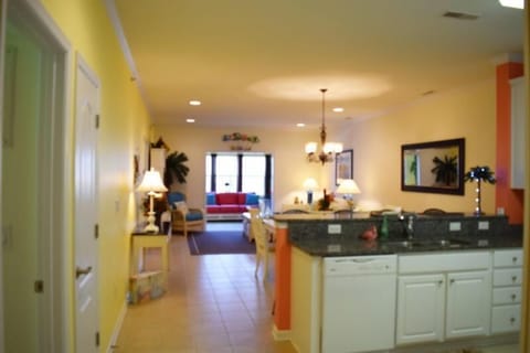 view into condo from hallway
