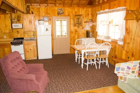 Dining and kitchen area from living area.